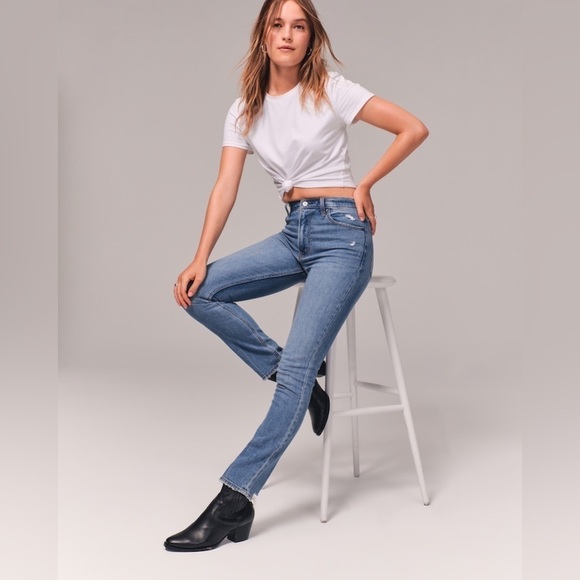 Abercrombie & Fitch High Rise Skinny Jeans size 29/8R - Picture 2 of 15